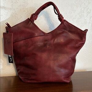 Latico Leathers Nash Crossbody Bag in Oxblood
